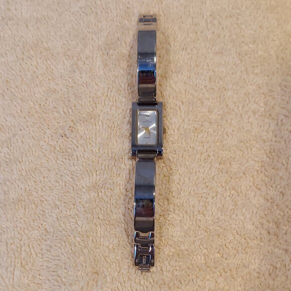 NIB ANNE KLEIN II STAINLESS STEEL DIAMOND ACCENTED WATCH - Picture 7 of 13